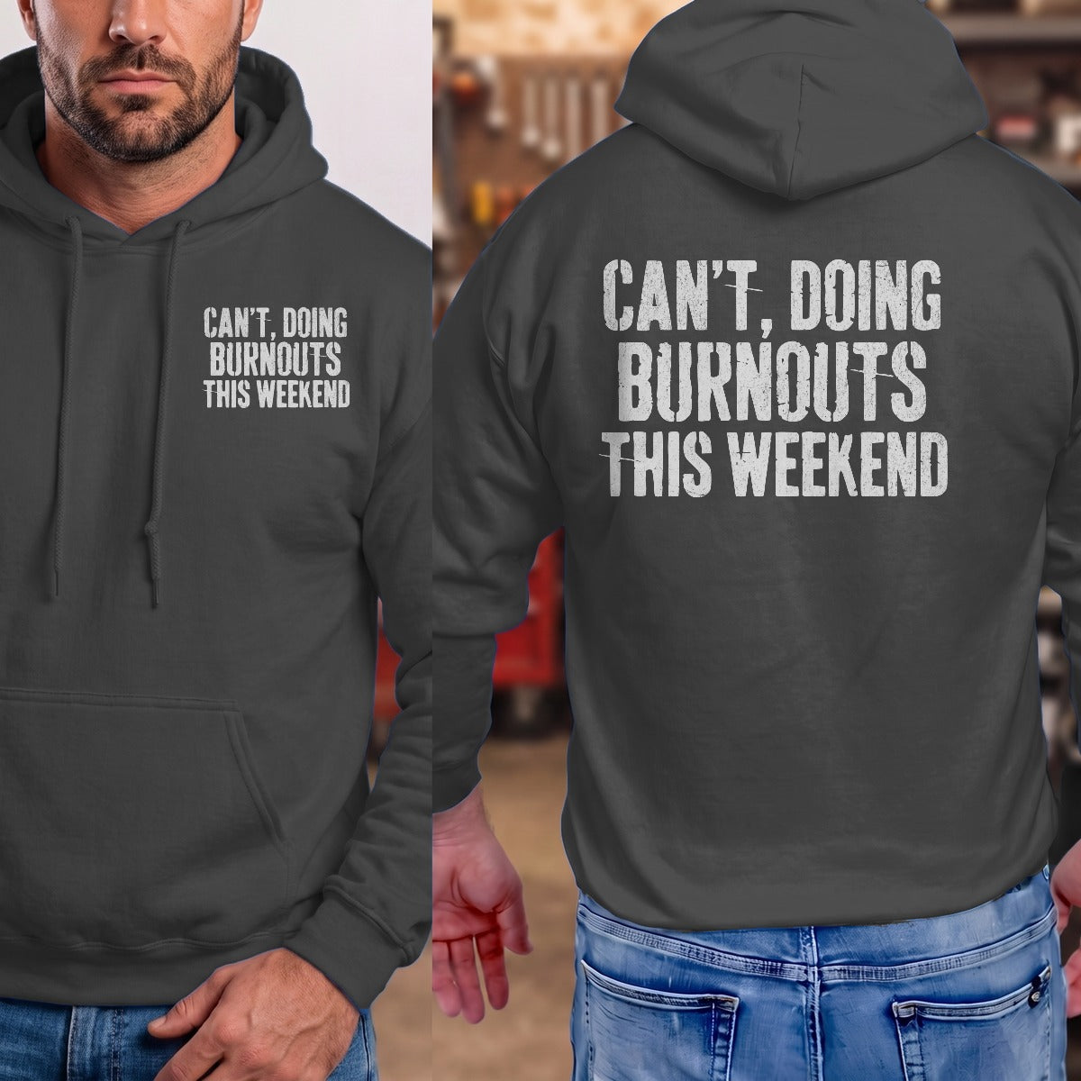 Dark Heather | Front & Back