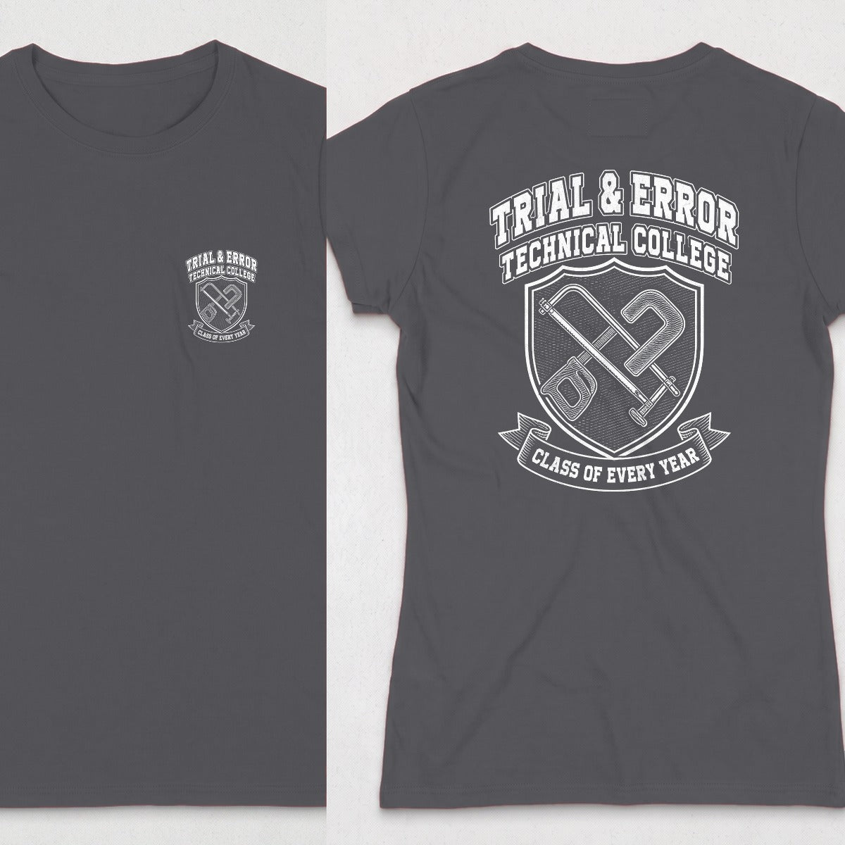 Dark Heather | Front & Back