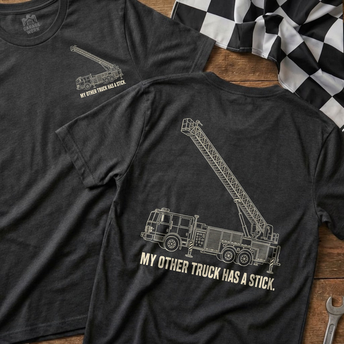 Dark Heather | Front & Back