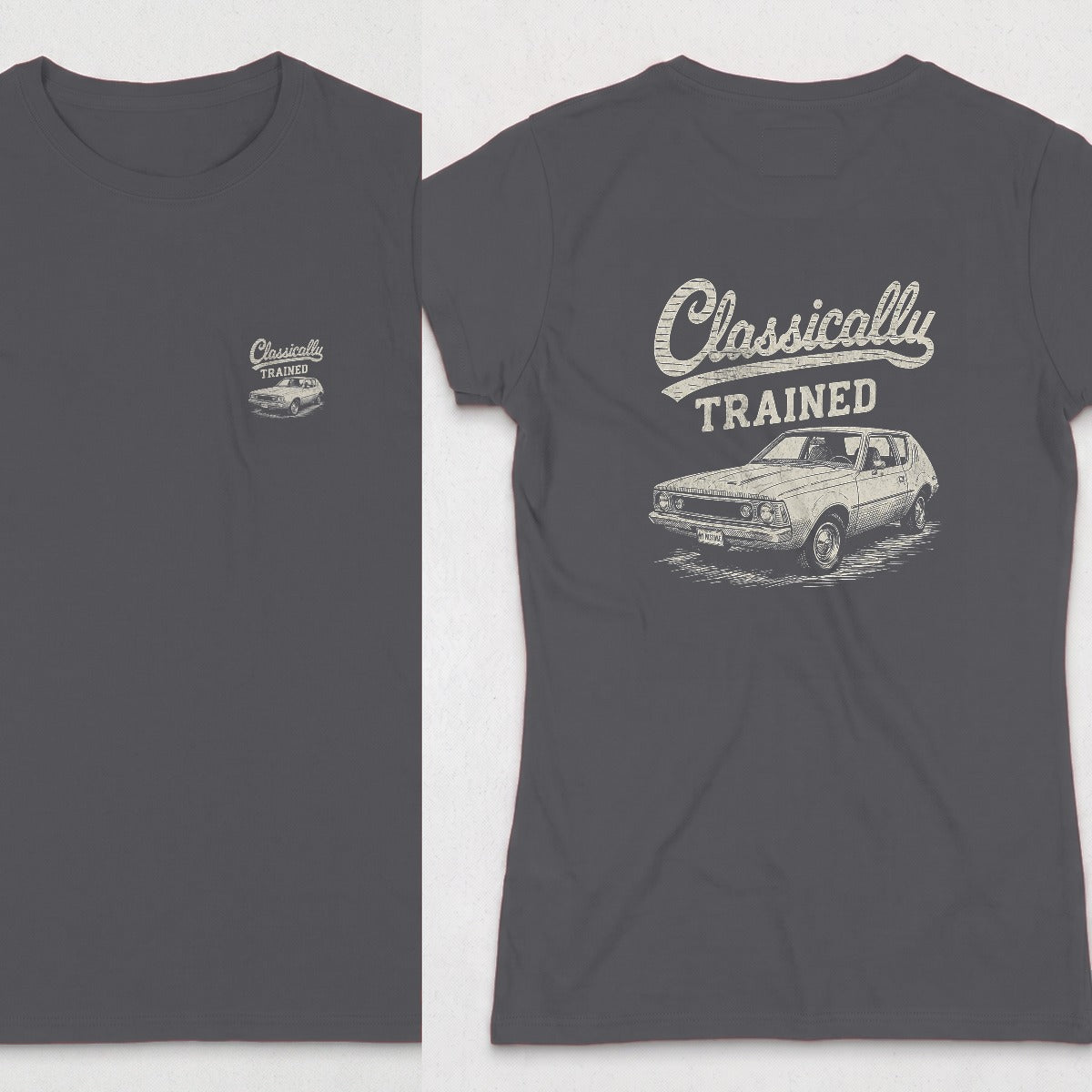 Dark Heather | Front & Back