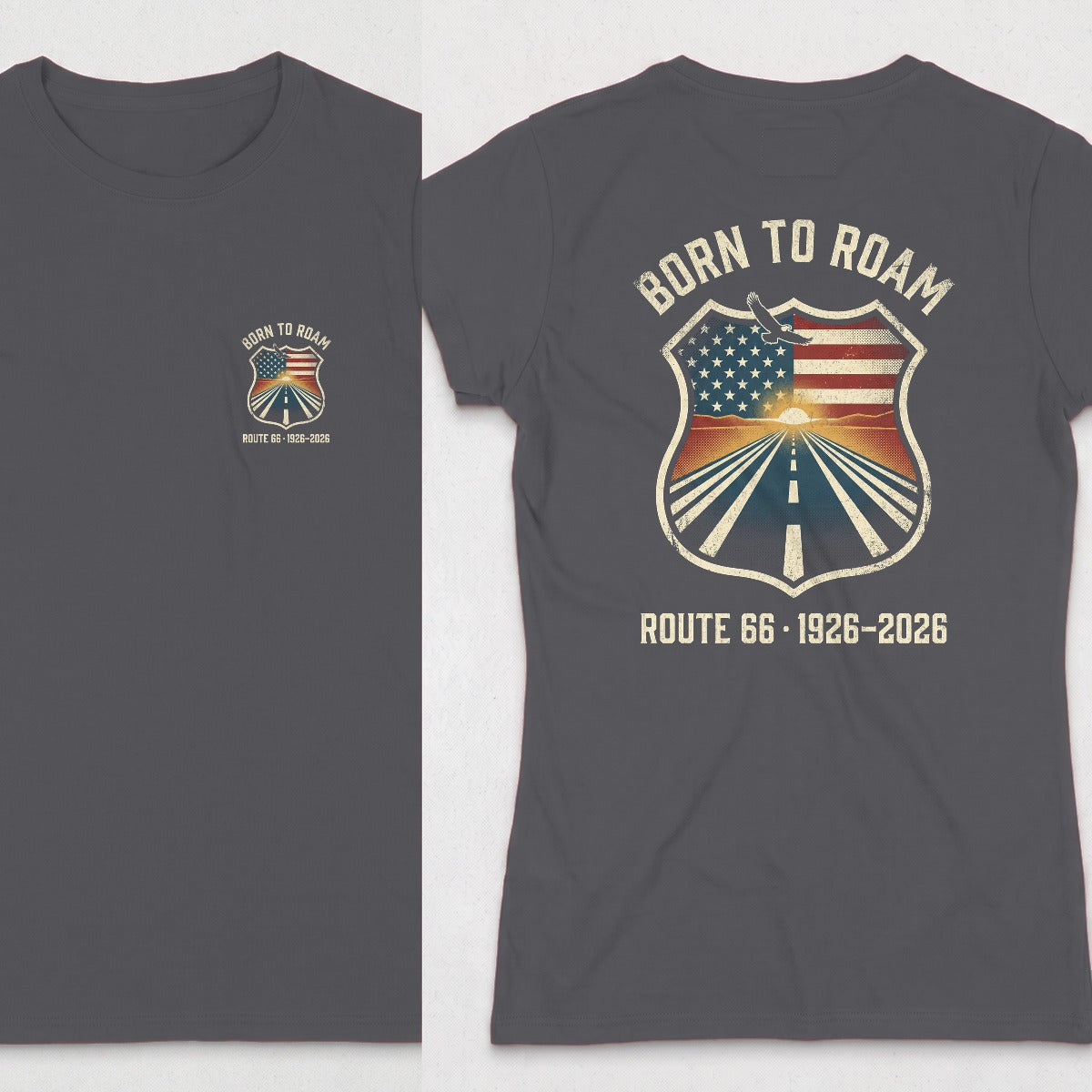 Dark Heather | Front & Back
