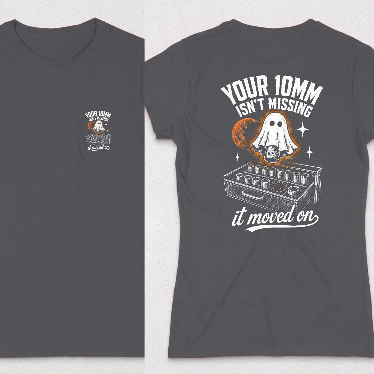 Dark Heather | Front & Back