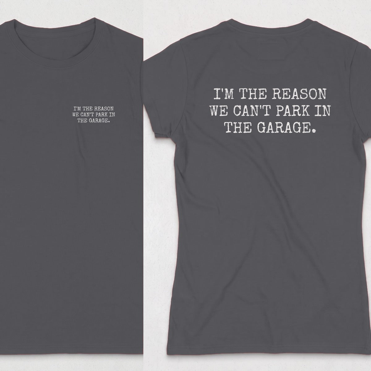 Dark Heather | Left Chest + Back