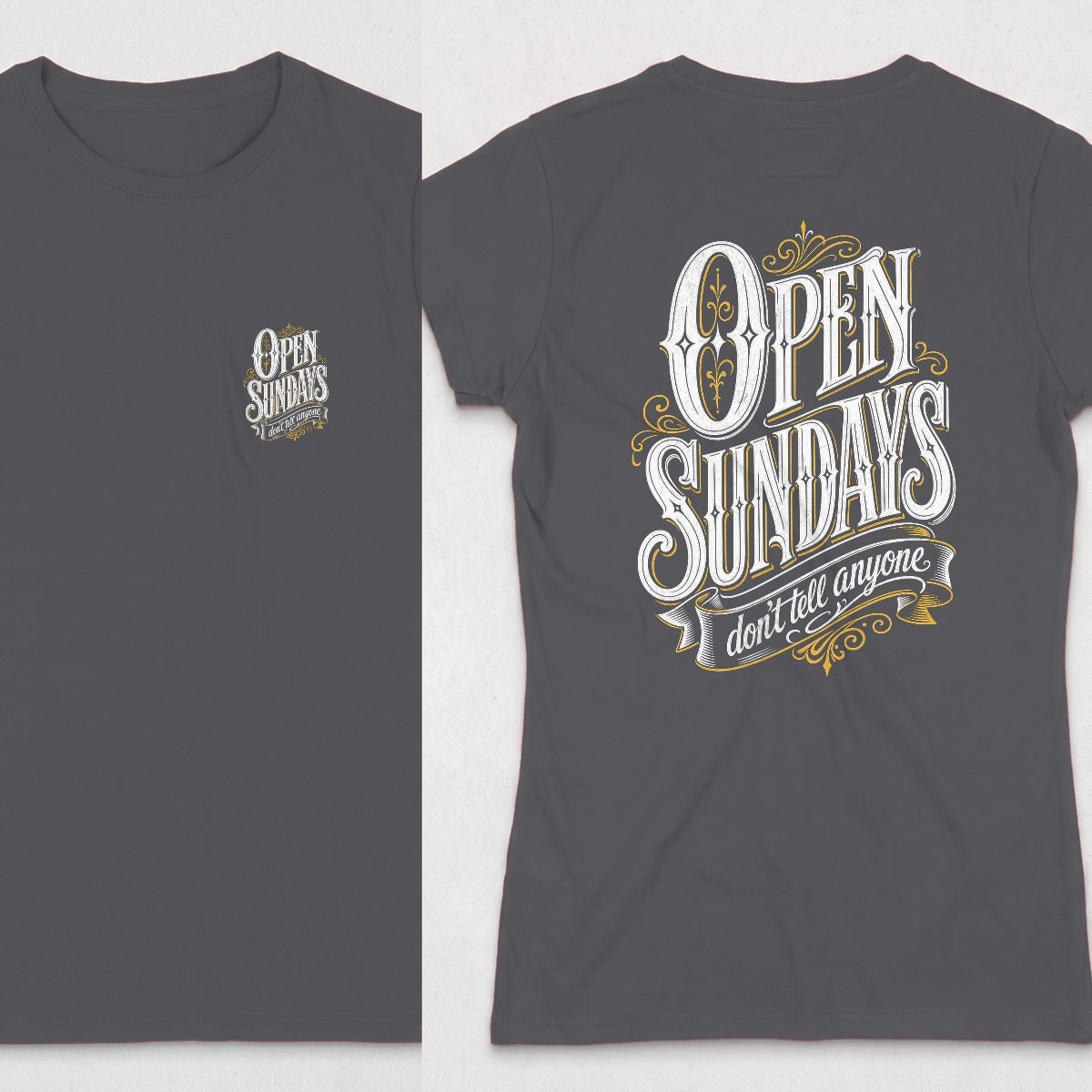 Dark Heather | Front & Back