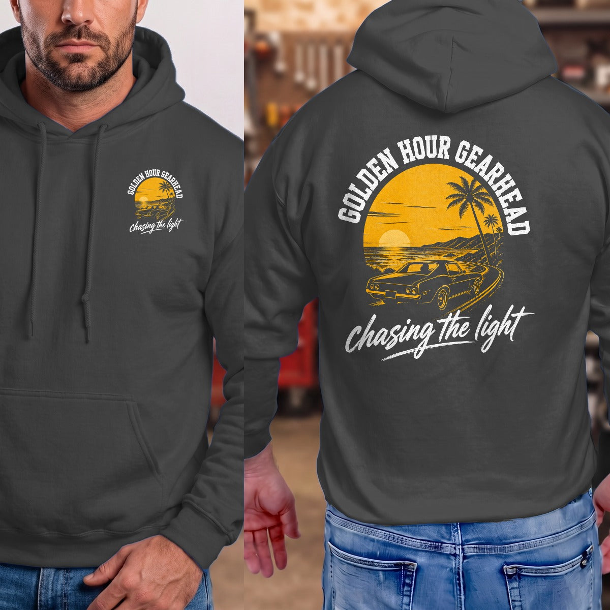 Dark Heather | Front & Back