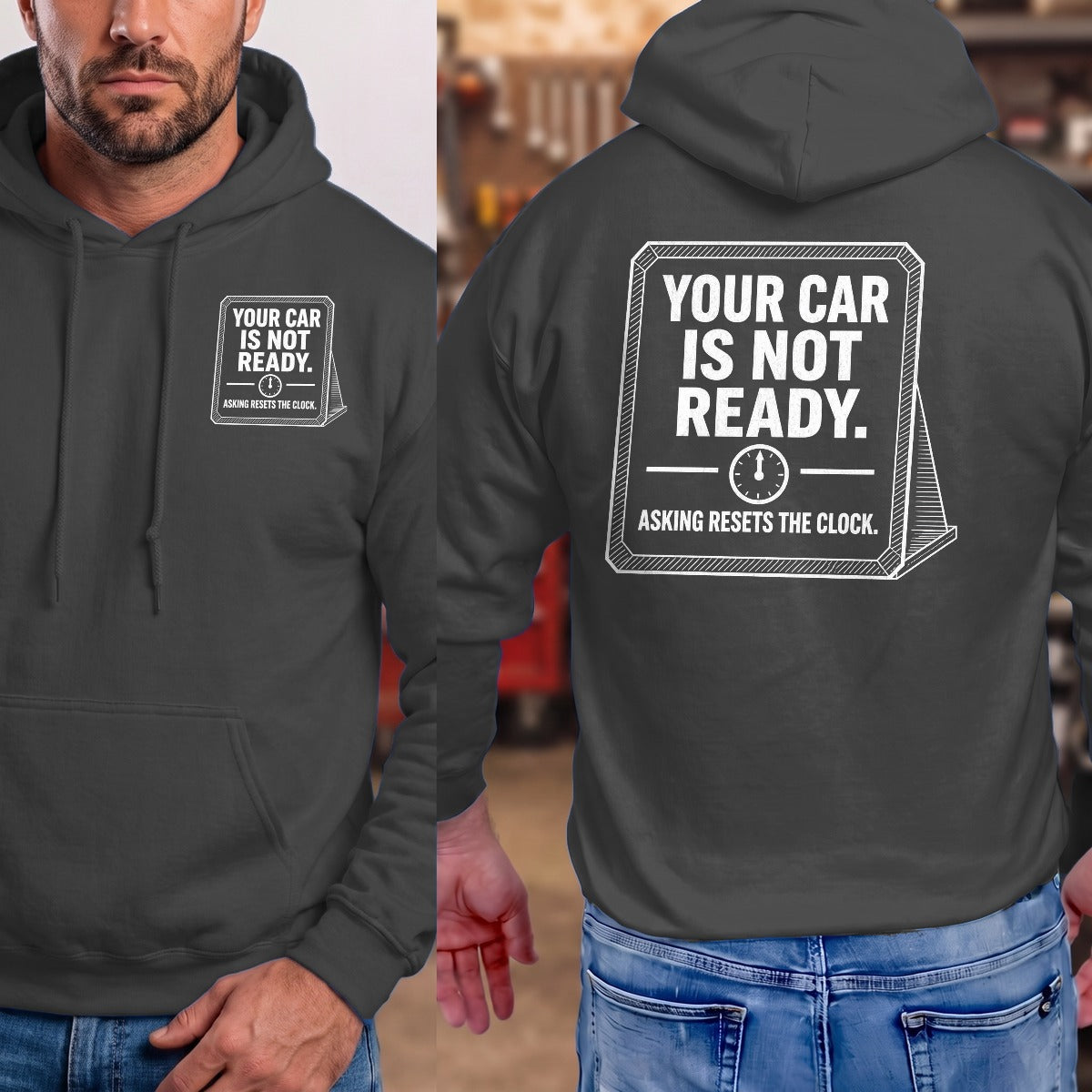 Dark Heather | Front & Back