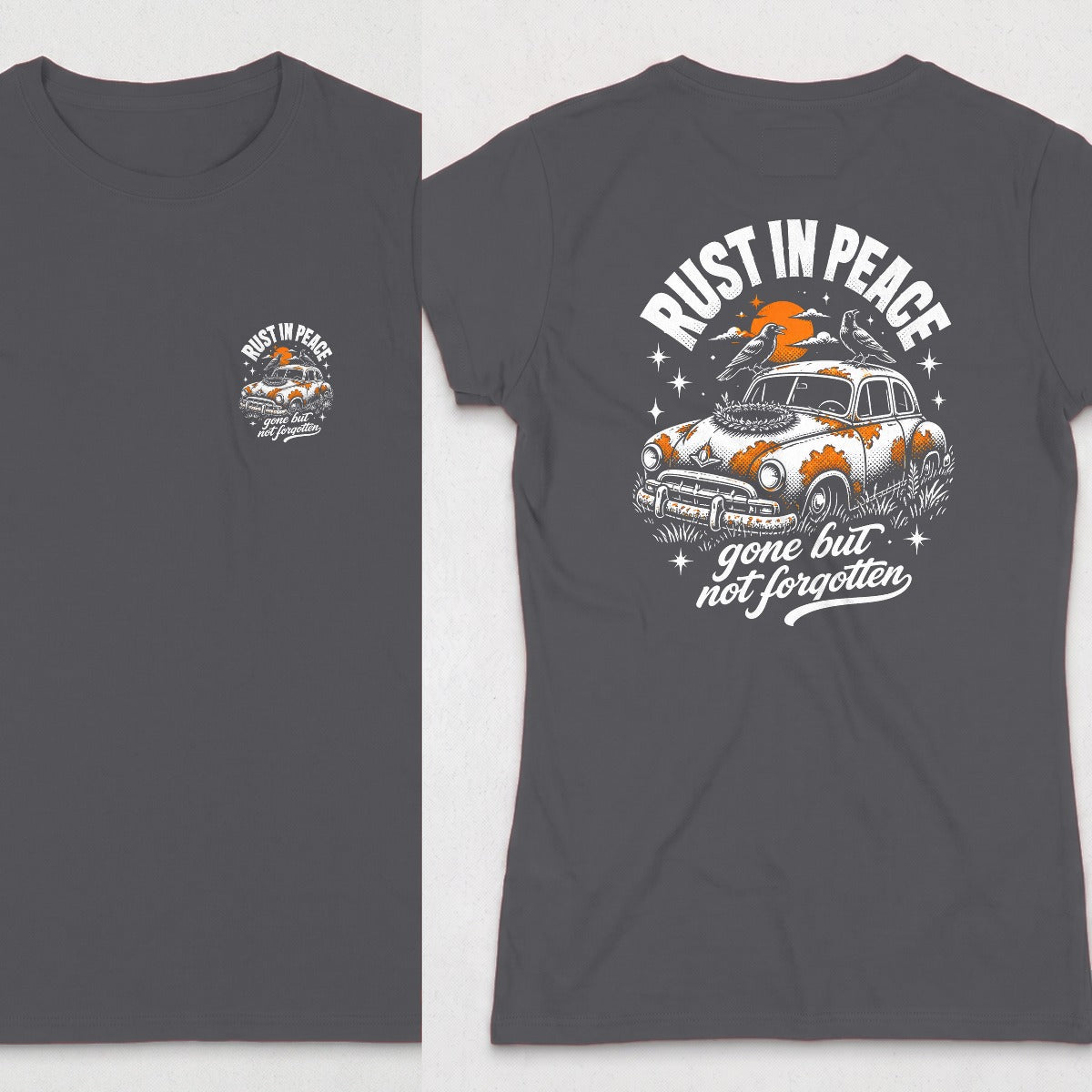 Dark Heather | Front & Back