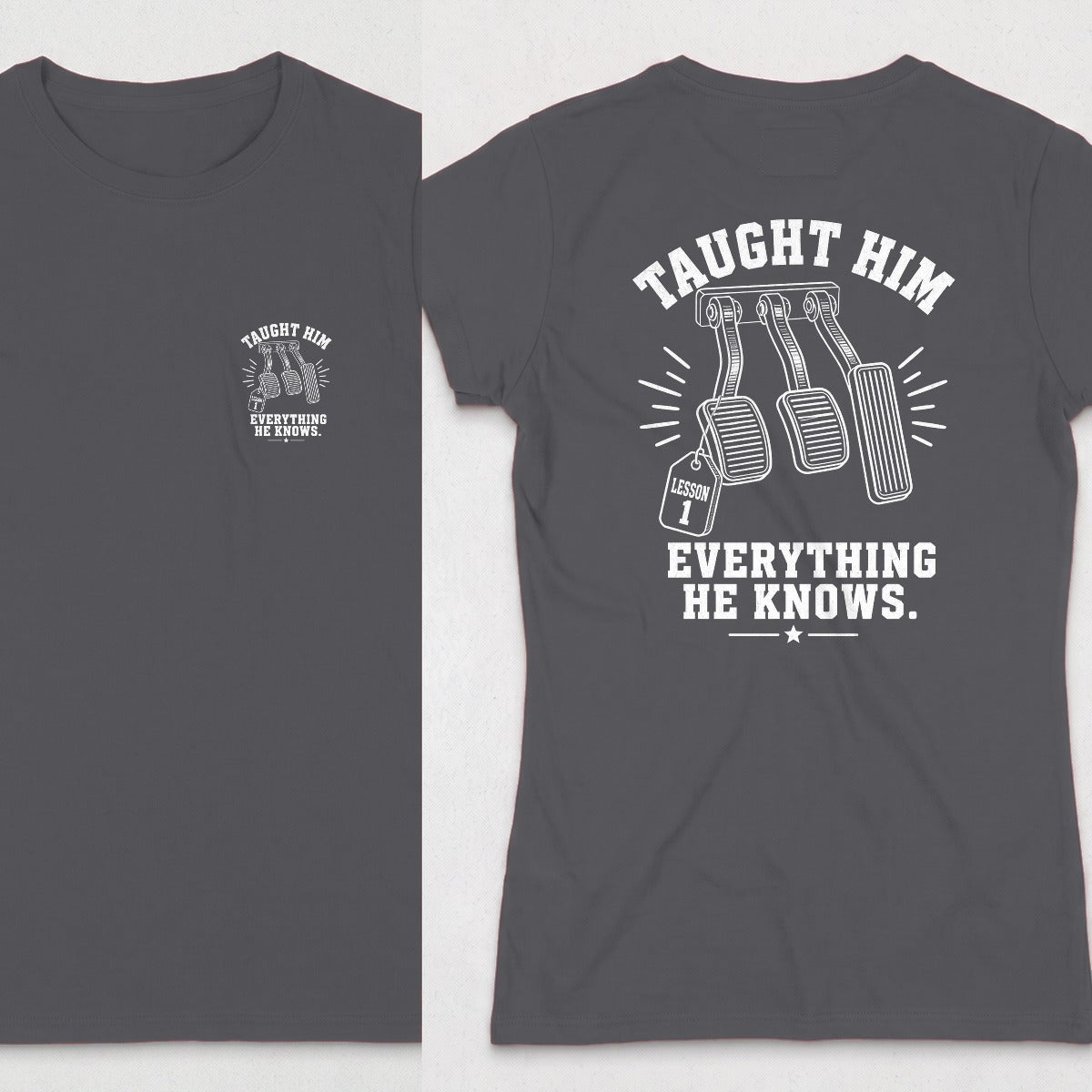 Dark Heather | Front & Back