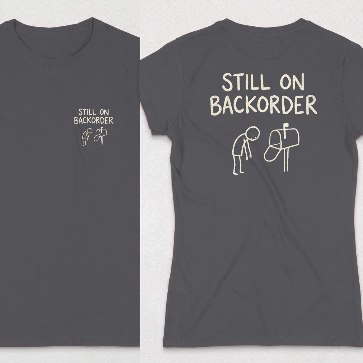 Dark Heather | Front & Back