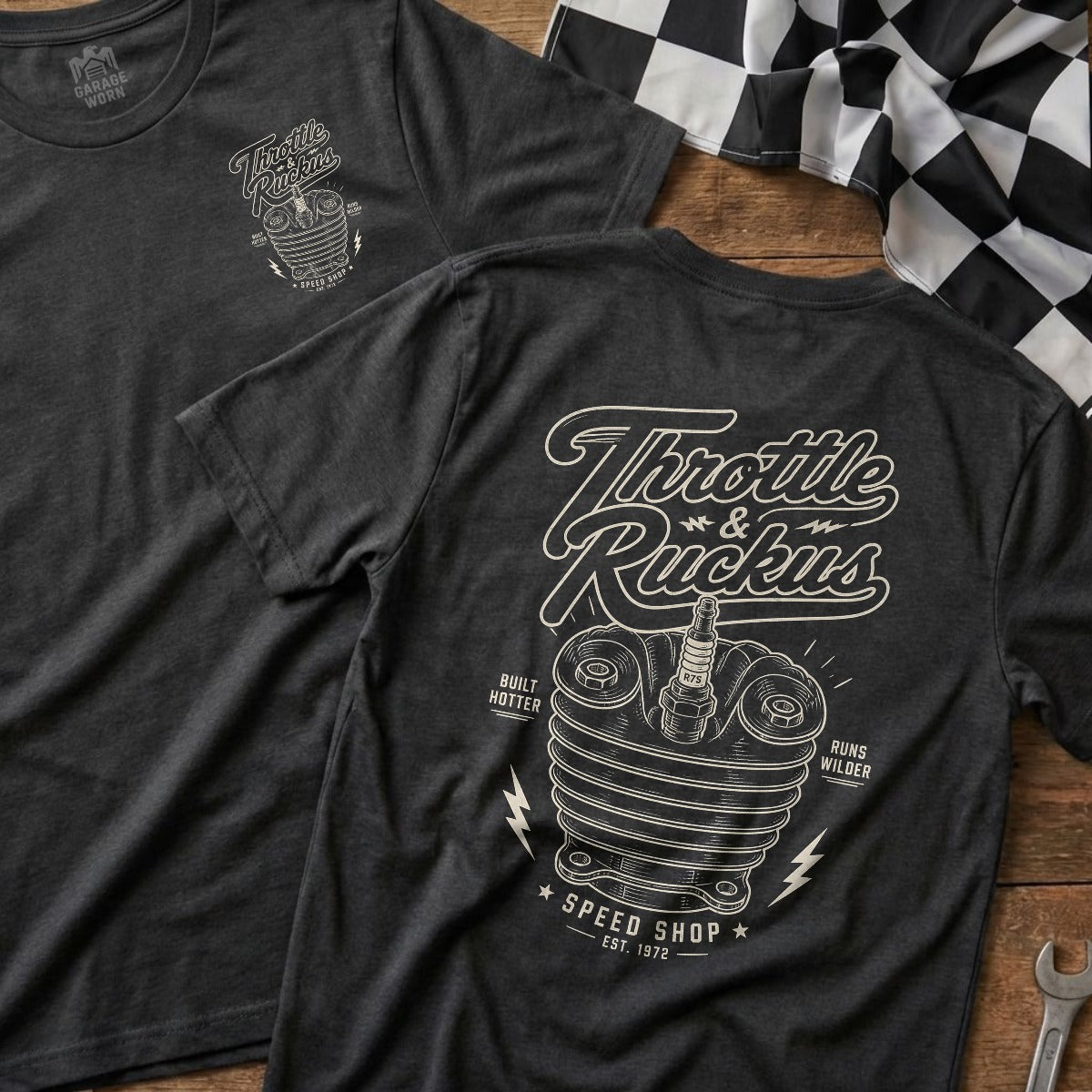 Dark Heather | Front & Back