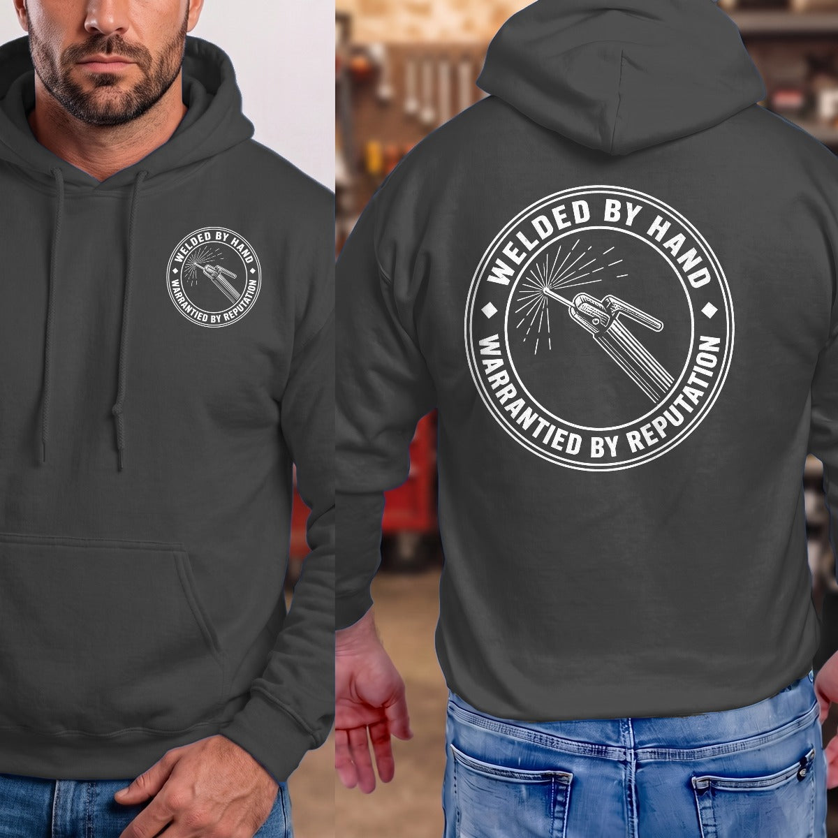 Dark Heather | Front & Back