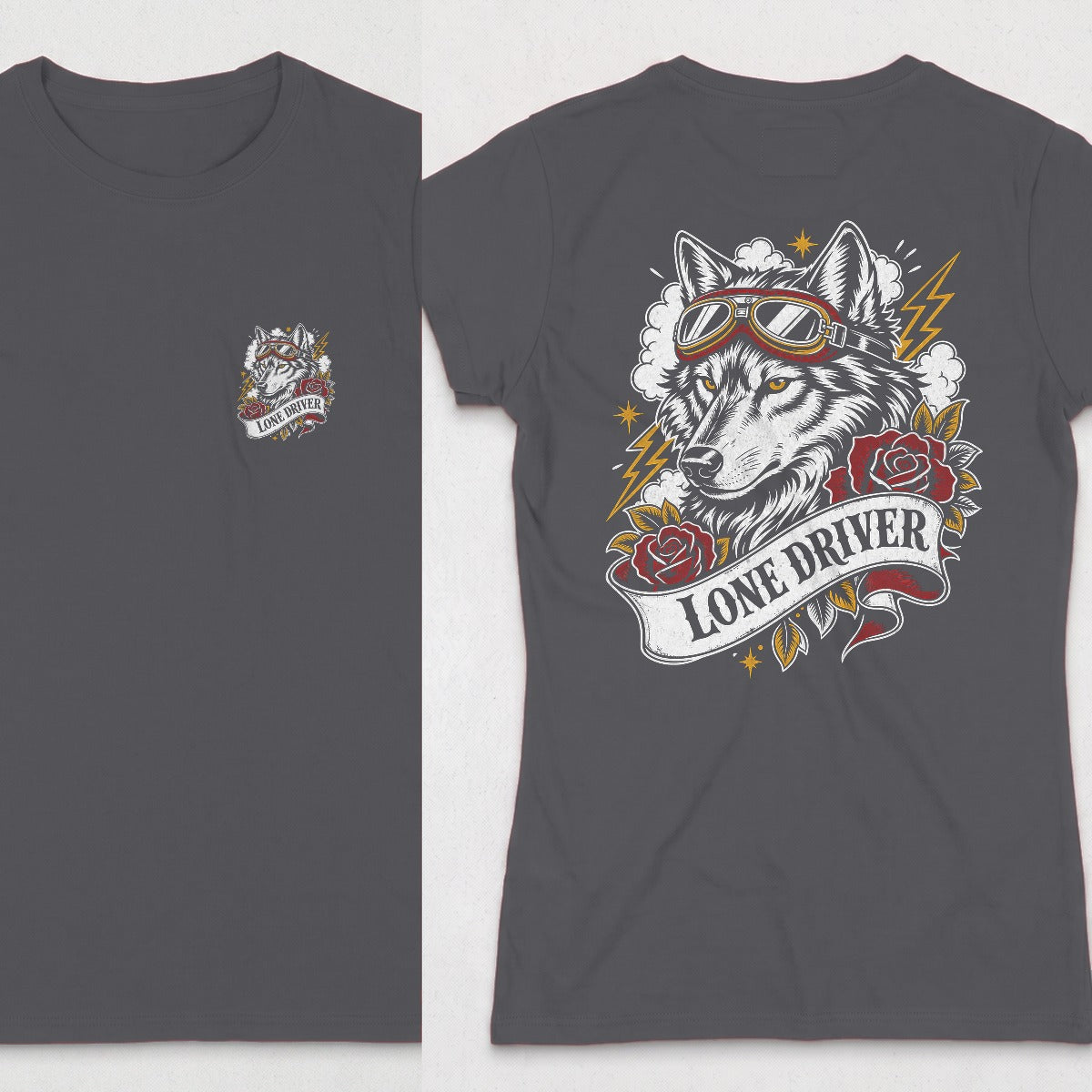 Dark Heather | Front & Back