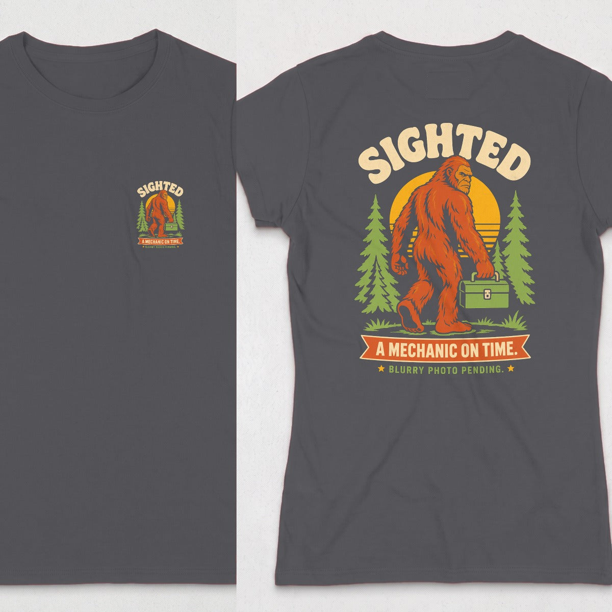 Dark Heather | Front & Back