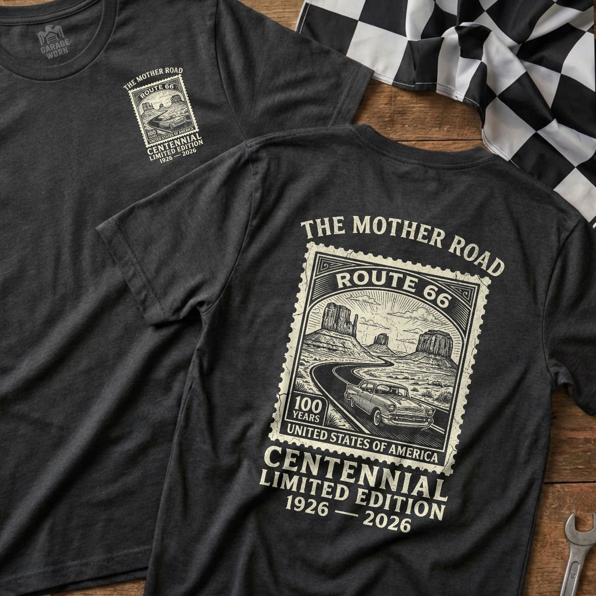 Dark Heather | Left Chest + Back