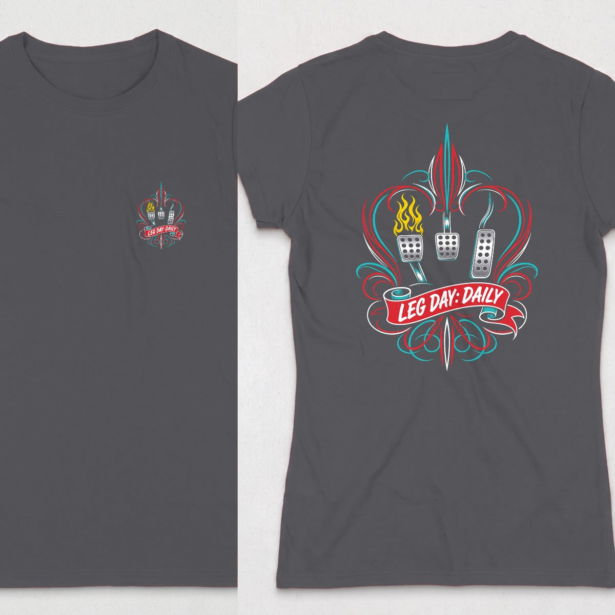 Dark Heather | Front & Back