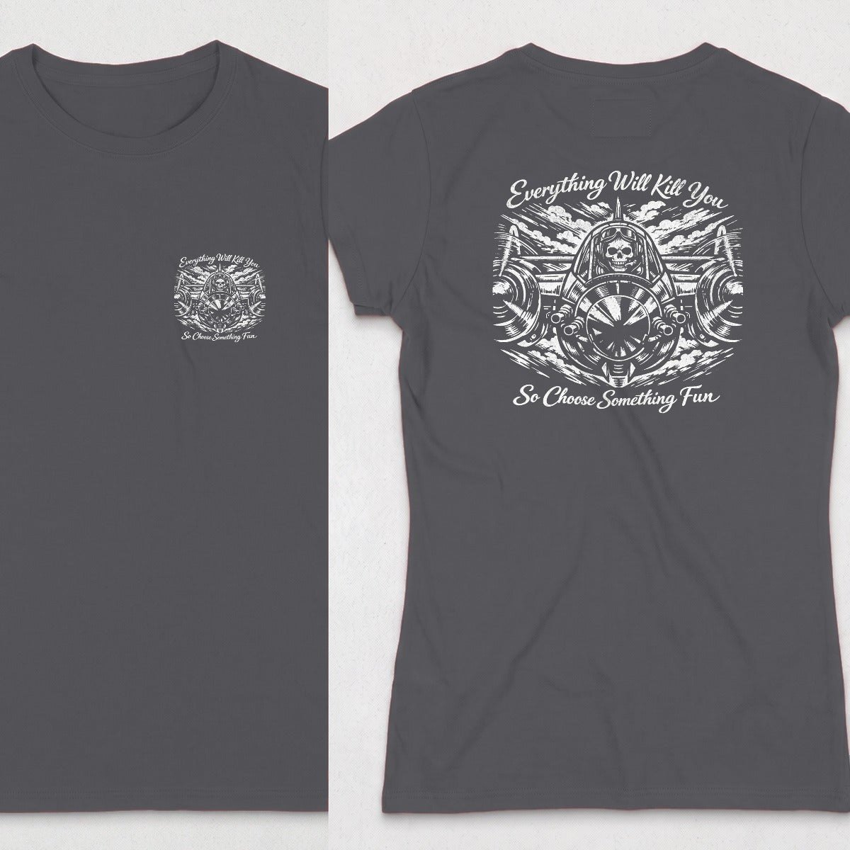 Dark Heather | Front & Back