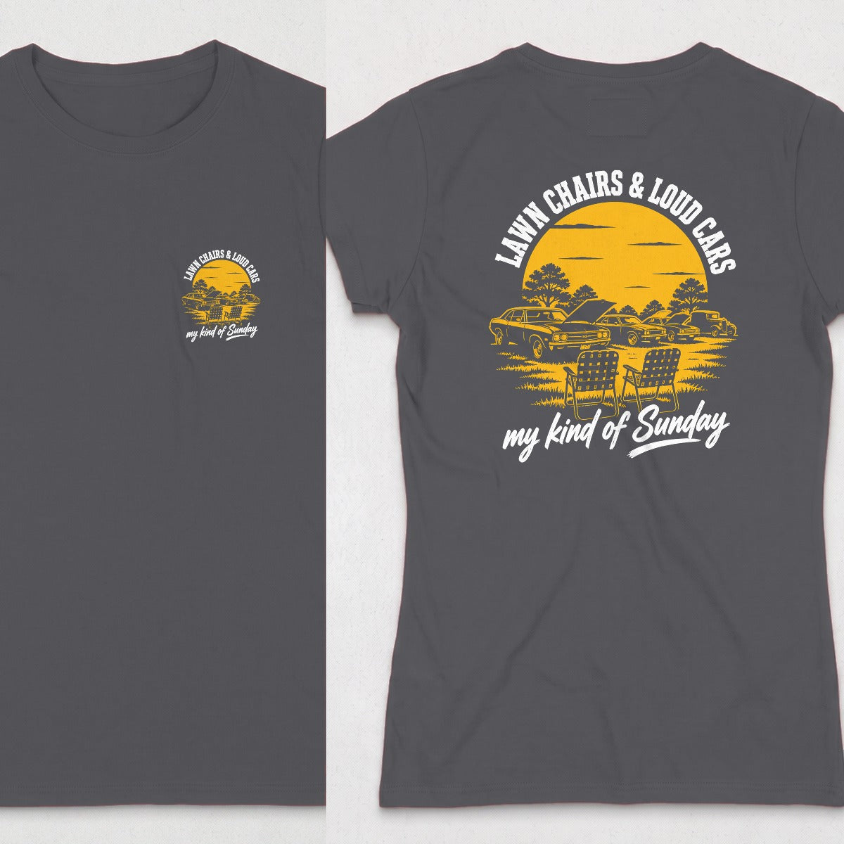 Dark Heather | Front & Back