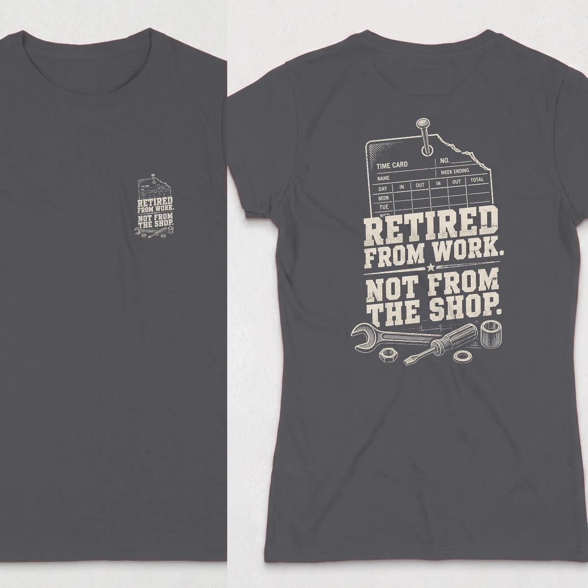 Dark Heather | Front & Back