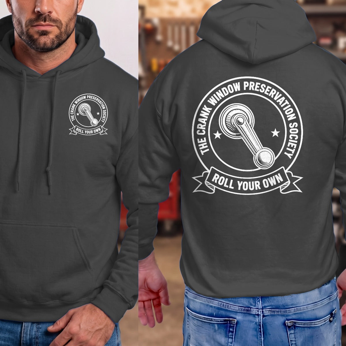Dark Heather | Front & Back