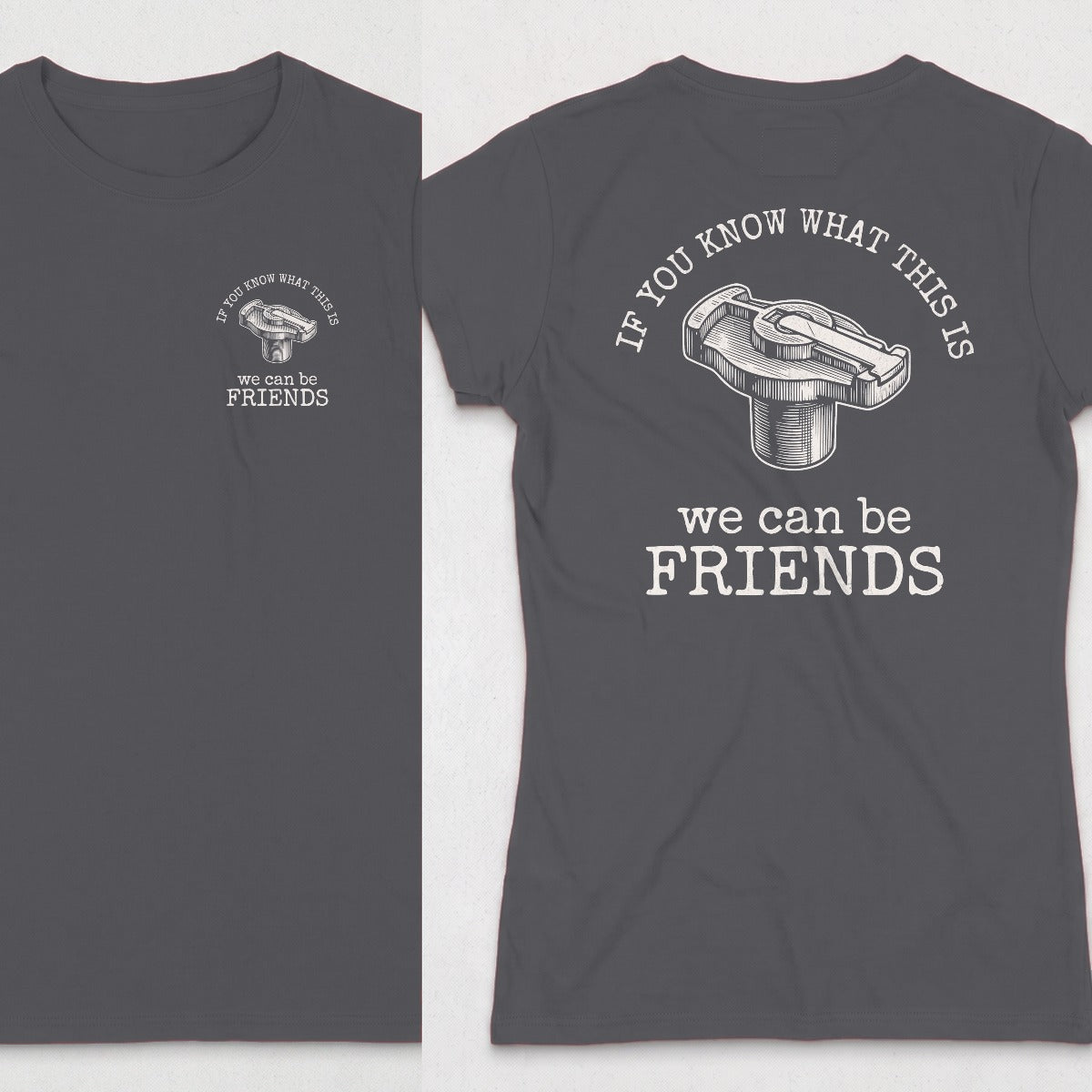 Dark Heather | Left Chest + Back