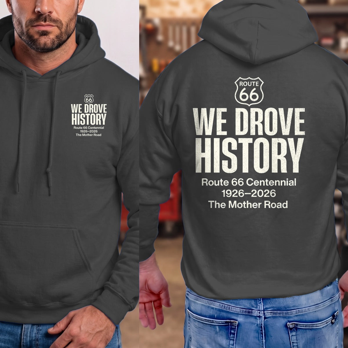 Dark Heather | Front & Back