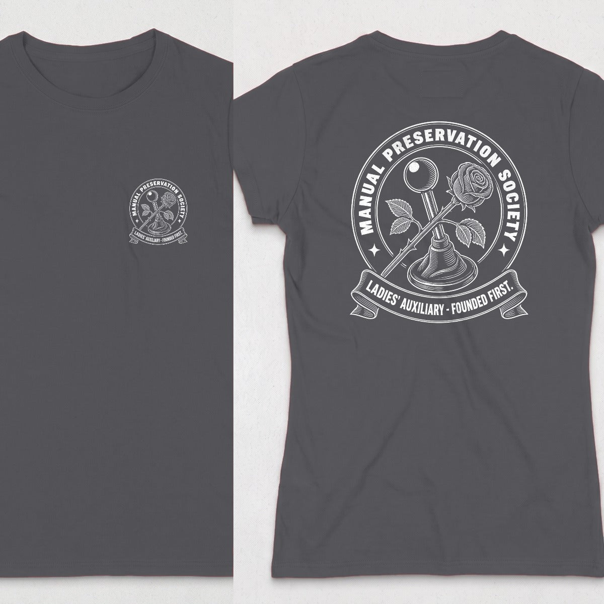 Dark Heather | Front & Back