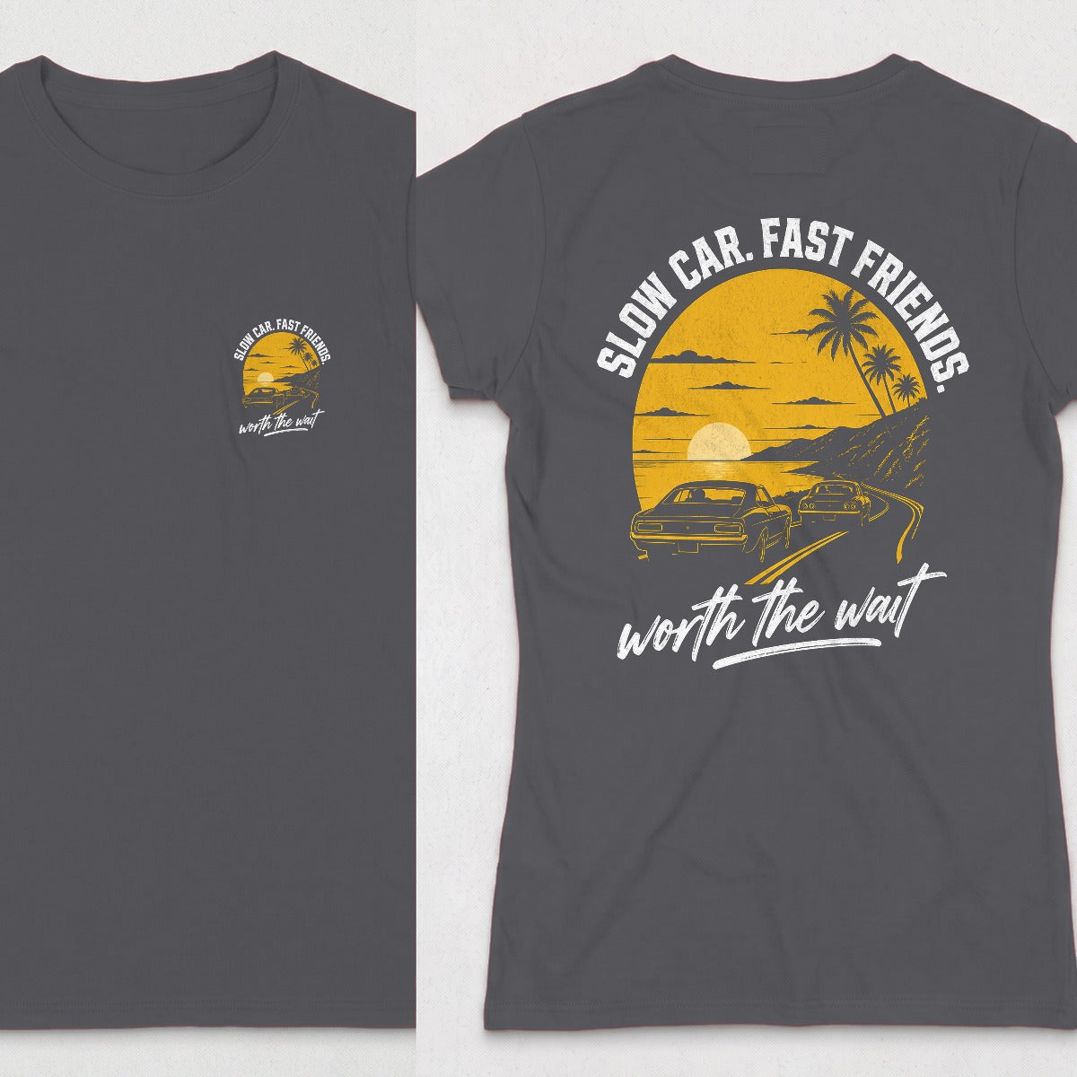 Dark Heather | Front & Back