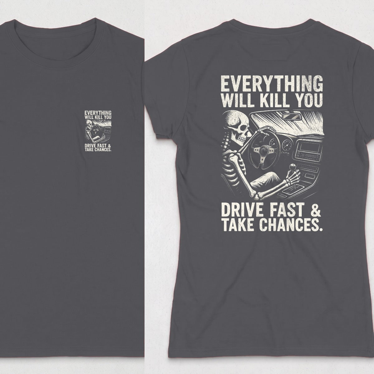 Dark Heather | Front & Back
