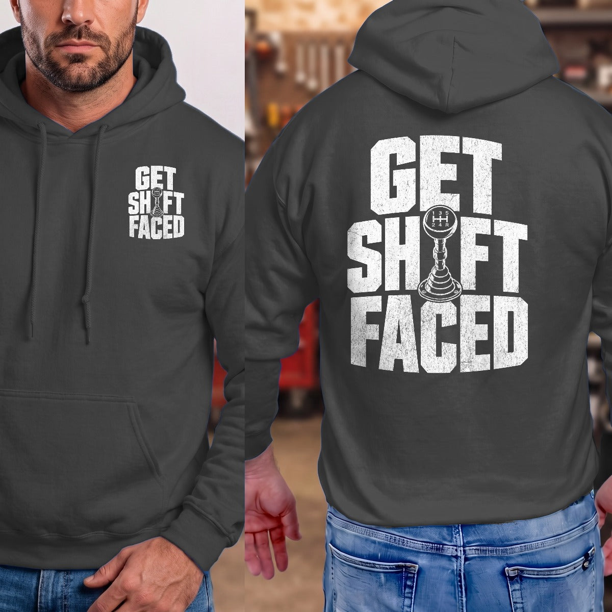 Dark Heather | Front & Back