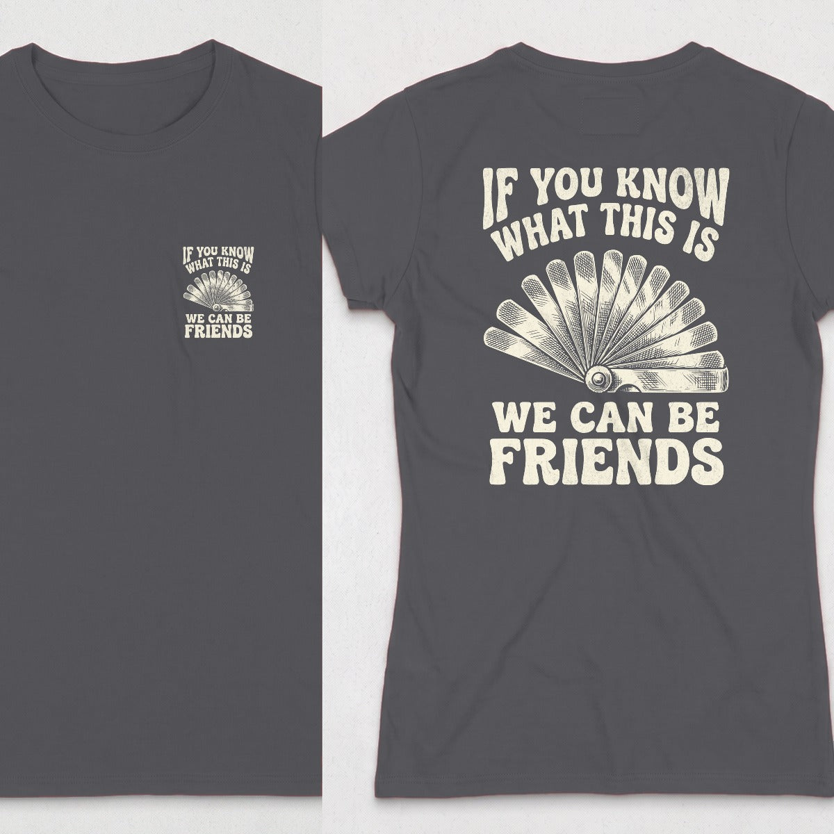 Dark Heather | Front & Back