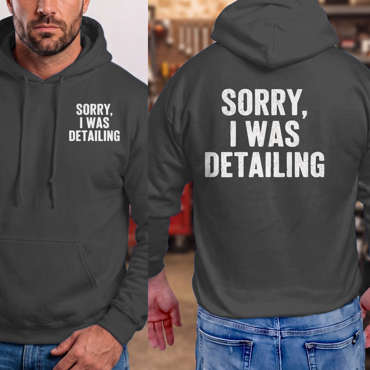 Dark Heather | Front & Back