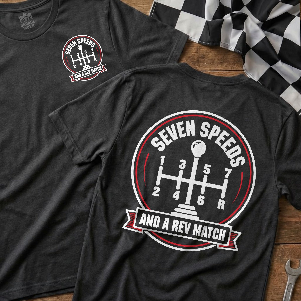 Dark Heather | Front & Back