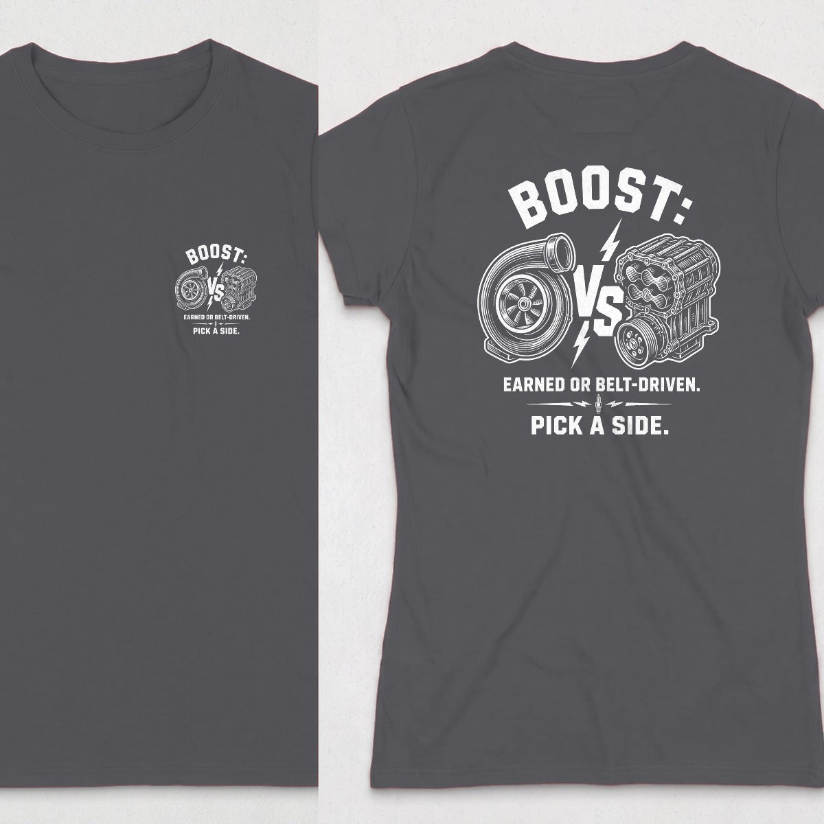 Dark Heather | Front & Back