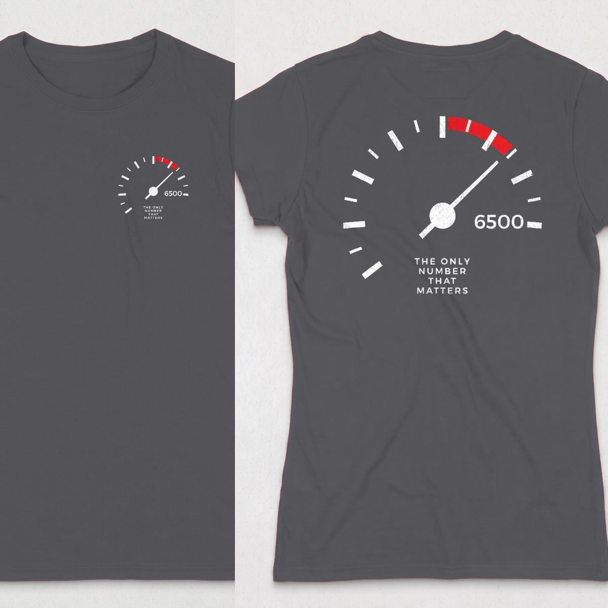 Dark Heather | Left Chest + Back