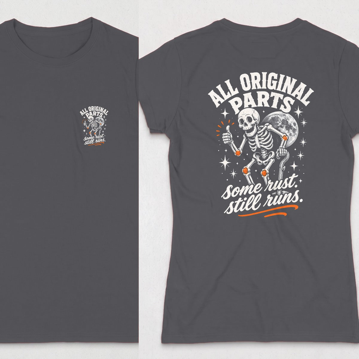 Dark Heather | Front & Back