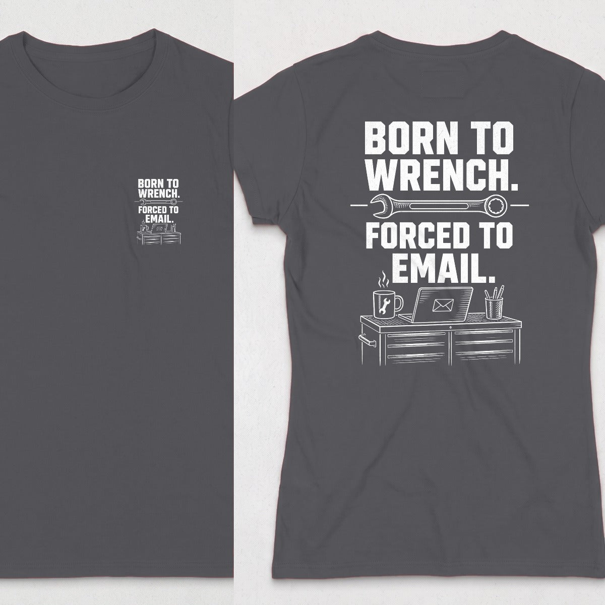 Dark Heather | Front & Back