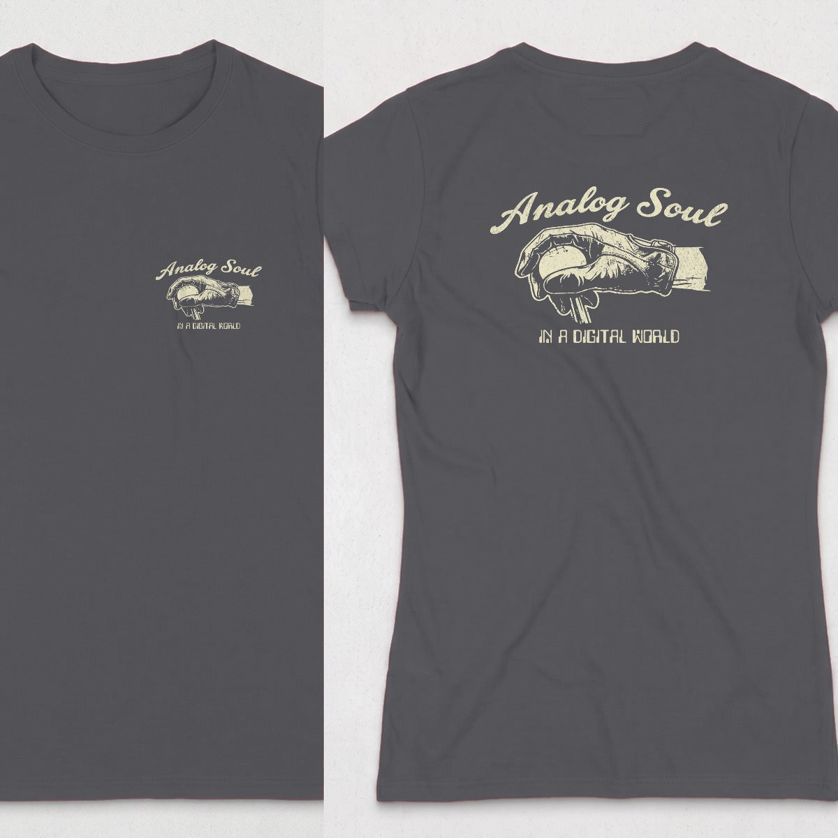 Dark Heather | Left Chest + Back