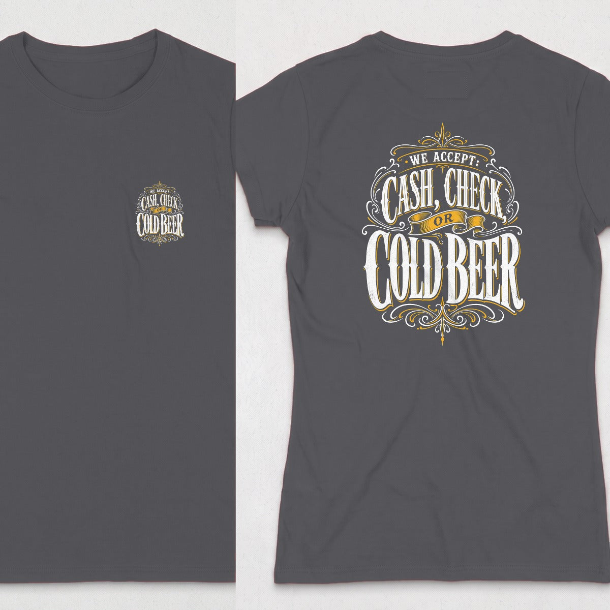 Dark Heather | Front & Back