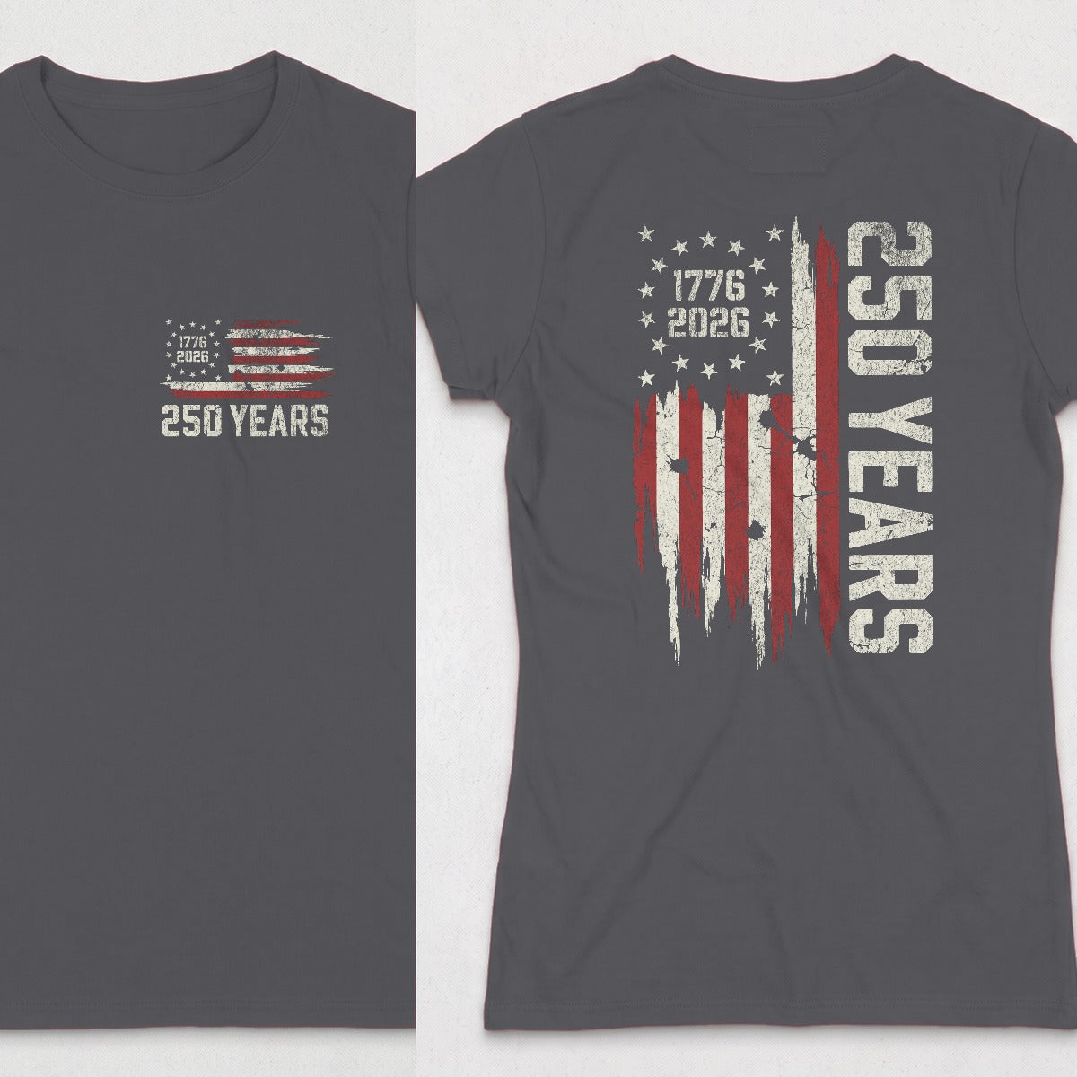 Dark Heather | Front & Back