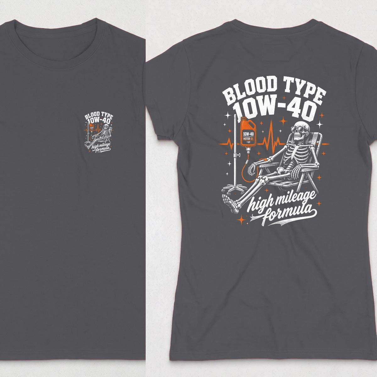 Dark Heather | Front & Back