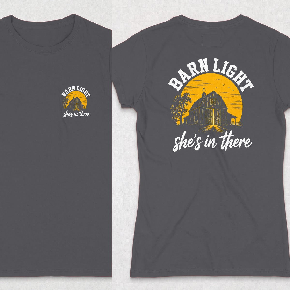 Dark Heather | Front & Back