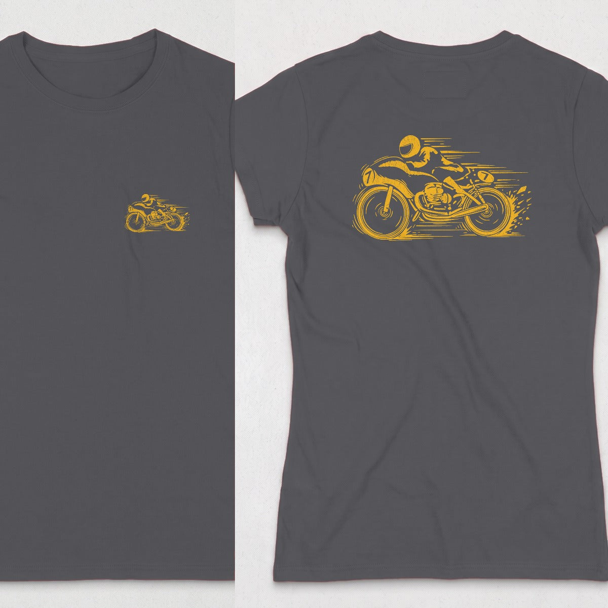 Dark Heather | Front & Back