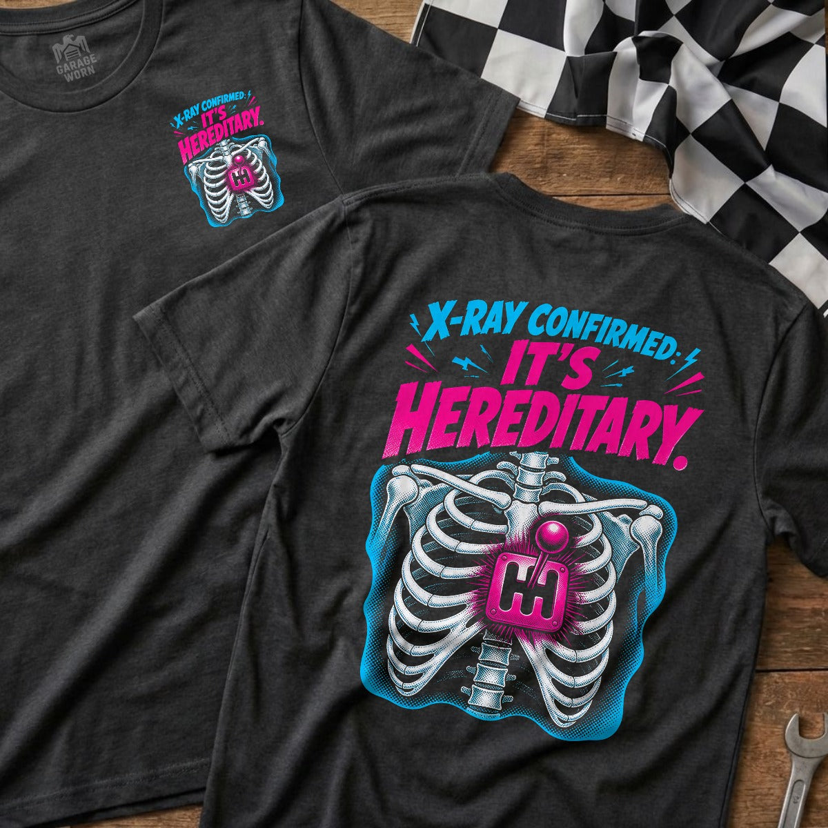 Dark Heather | Front & Back