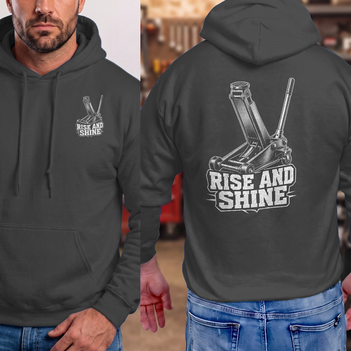 Dark Heather | Front & Back