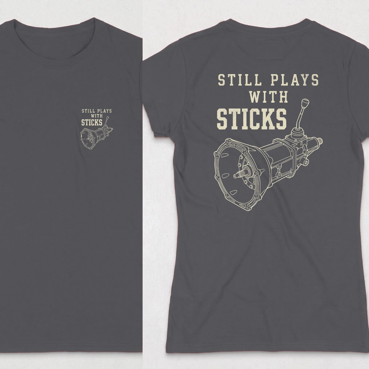 Dark Heather | Front & Back