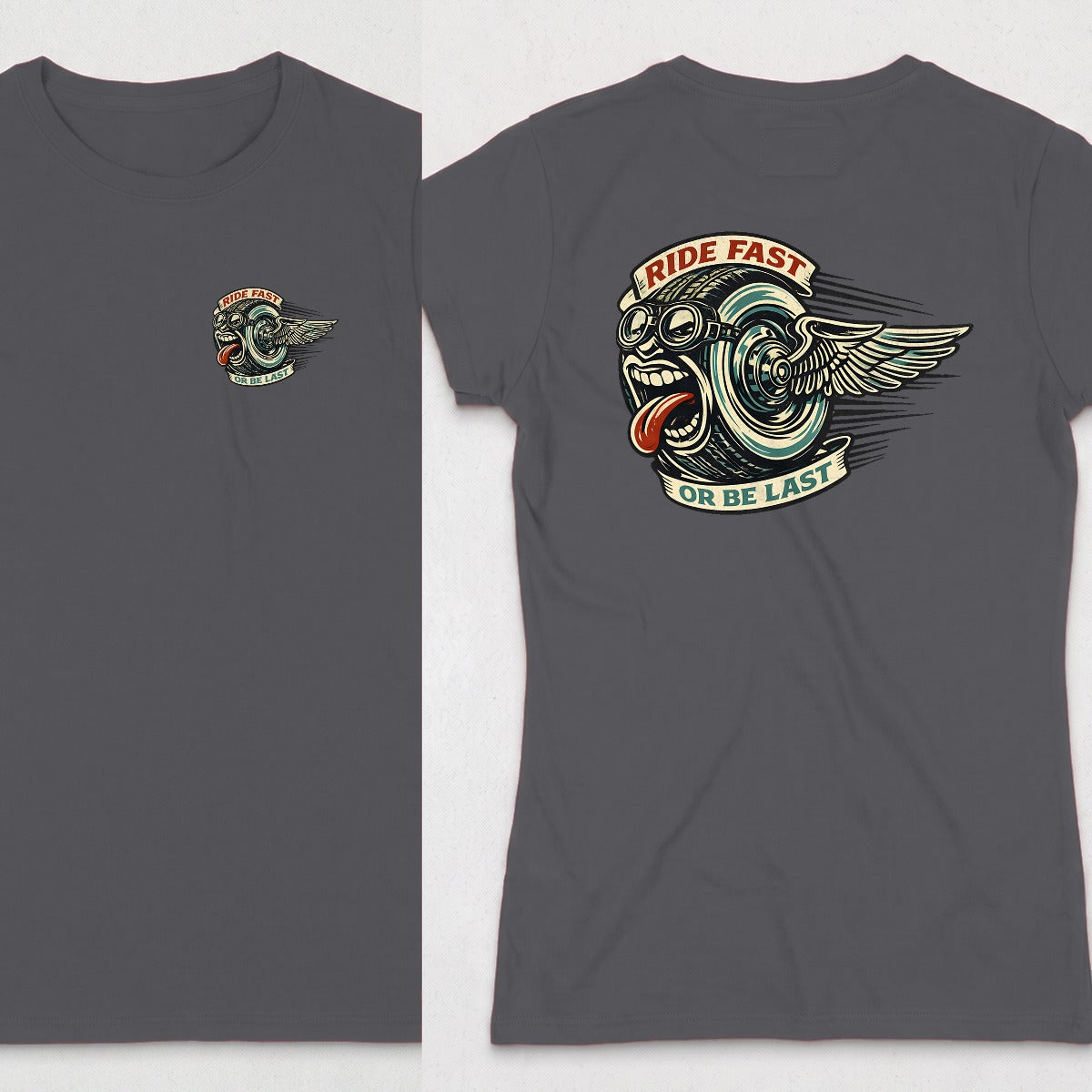 Dark Heather | Left Chest + Back