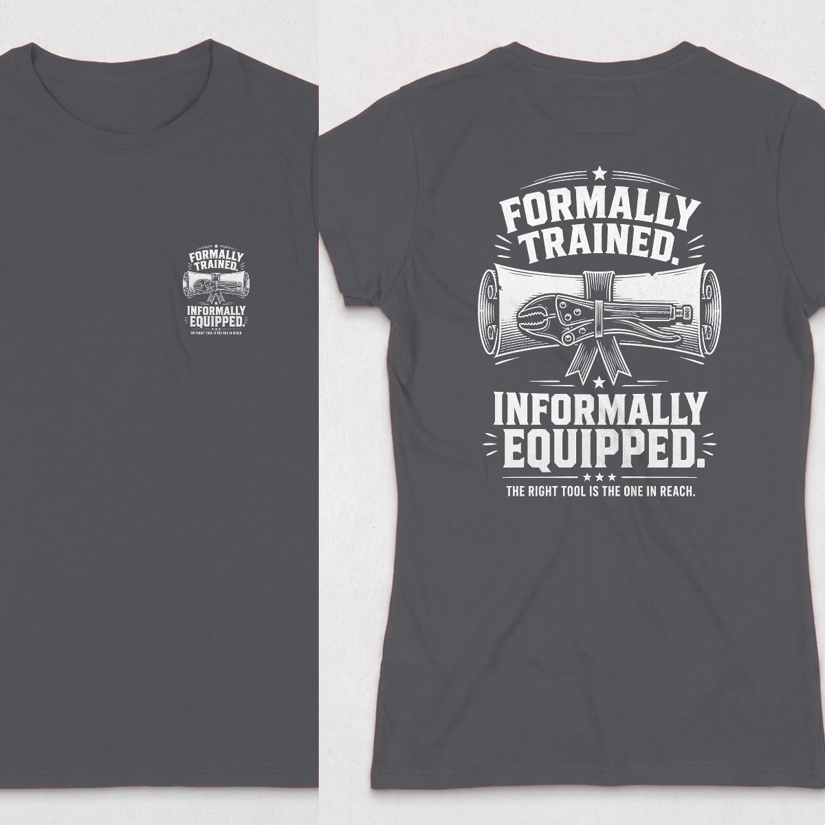 Dark Heather | Front & Back