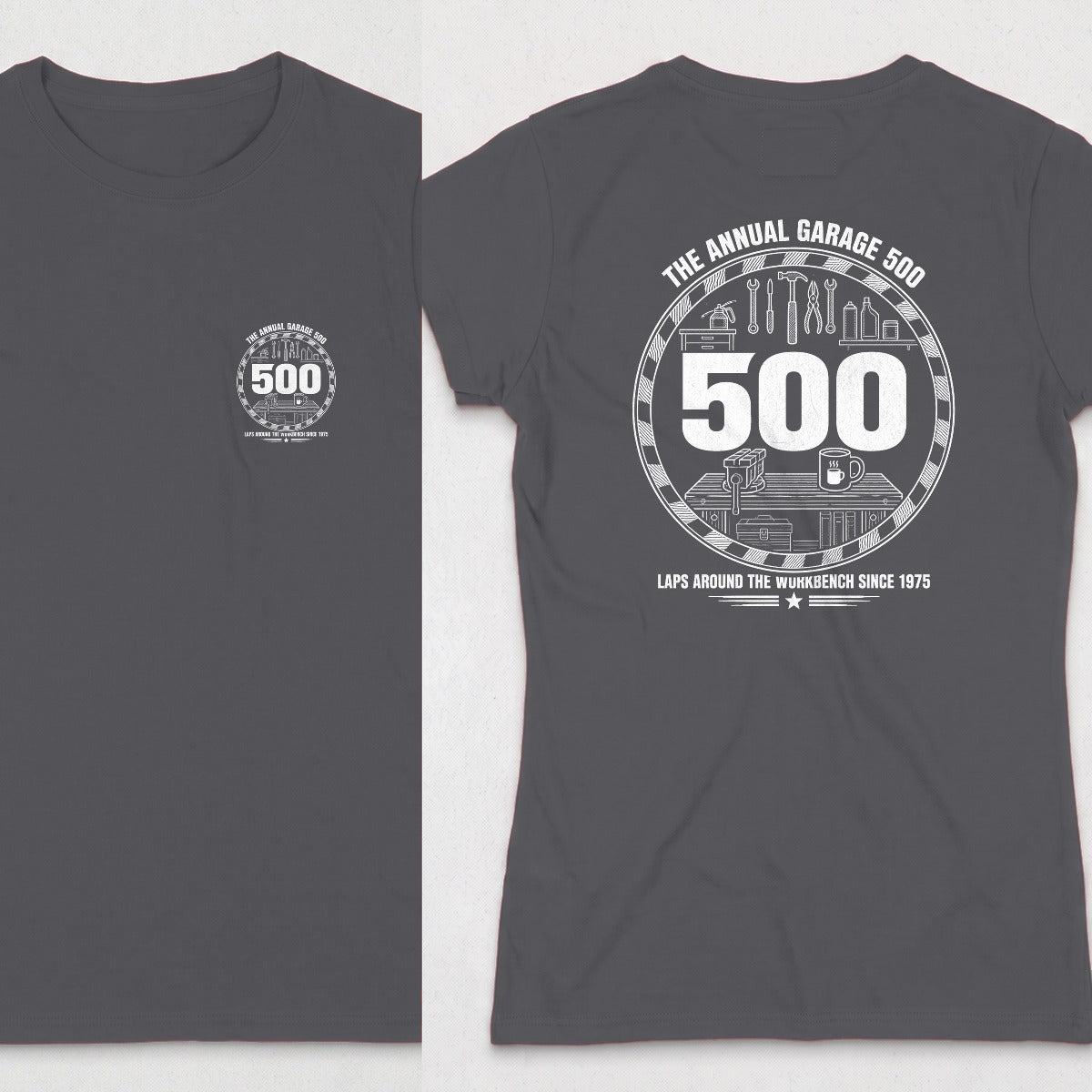 Dark Heather | Front & Back
