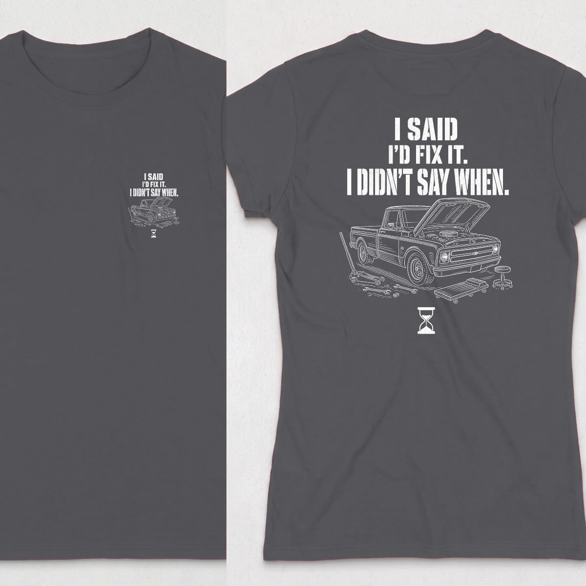Dark Heather | Front & Back