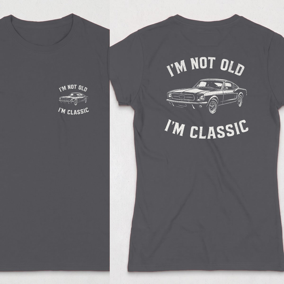 Dark Heather | Front & Back